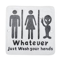 Schild "Whatever....." 17,5x17,5cm