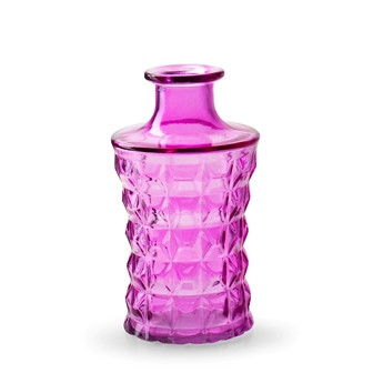 Vase Glas fuchsia 17x9cm