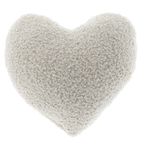 Kissen Curly heart 40x40cm dove white