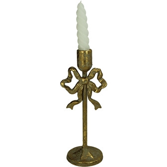 Kerzenständer Metall gold 10x8,5x25,5cm