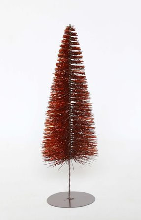Tannenbaum Lurex braun 25cm