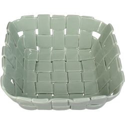 Schale beige grün 25,5x25,5x10cm