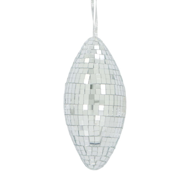 Hänger Schaumstoff silber 6x6x13cm