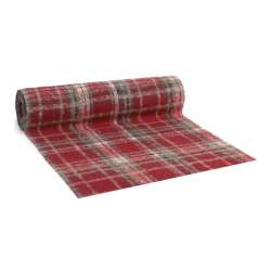 Tischband TARTAN CLASSIC 2.5mx28cm warmes rot