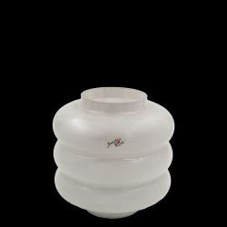 Vase OPULENT Glas S grau18x18cm