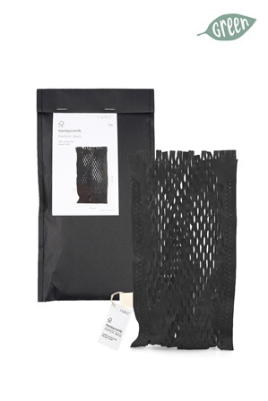 Tüte Papier HONEYCOMB 10cmx22cmFb.85 schwarz