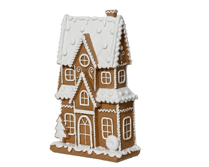 Haus braun 13.5x6.5x21.5cm