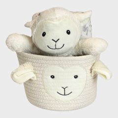 Geschenkkorb m. Tiergesicht 25cm/90x75cm sheep