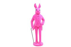 Dekofigur Hase pink 42,5cm