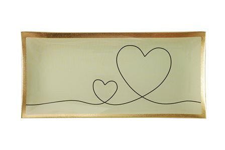 Teller Glas 10x0,8x21cm weiss
