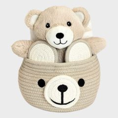 Geschenkkorb m. Tiergesicht 25cm/90x75cm bear