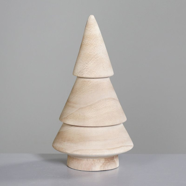 Tannenbaum Holz hellbraun 26cm