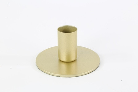 Kerzenständer Metall matt champagner 6x4,3cm