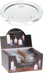 Kerzenteller Glas 10cm