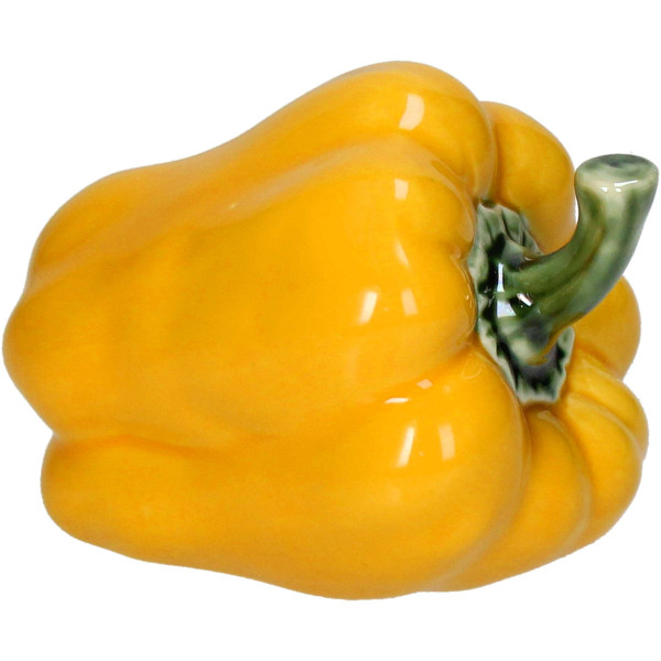 Deko Paprikaschote Porzellan gelb 11,6x8,5x8,3cm