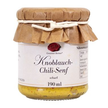 Senf Knoblauch Chili Glas 190ml