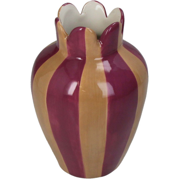 Vase Steingut multi 10,8x10,8x16,4cm