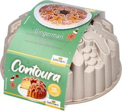 Gugelhupfform Contoura Gingerman 22cm H: 10cm Aluguss mit Antihaftbeschichtung
