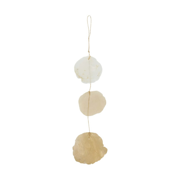 Hänger Muscheln gold mix 9x2x28cm