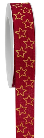 Band Bright Stars 25mmx18m rot