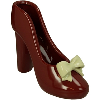 Pflanztopf Schuh Steingut rot 21x9,5x17cm