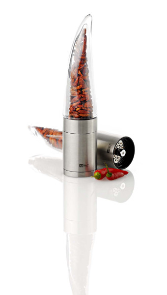 Chilischneider Pepe, Edelstahl/Acryl, D: 4,5 cm, H: 20,5 cm