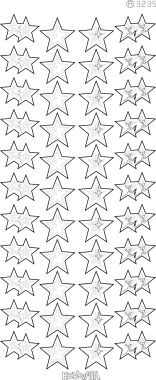 Sticker Konturen Sternen Traum gold