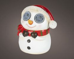 LED Schneemann Outdoor 9x11,5x13,5cm
