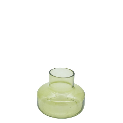 * Vase Glas hellgrün 12x15cm