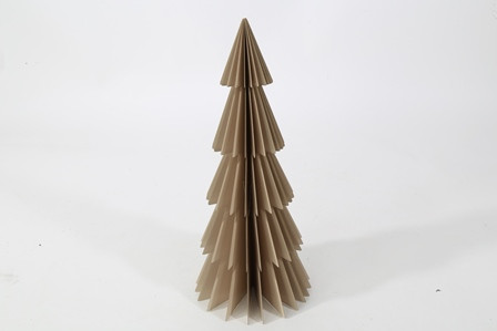 Tannenbaum Papier taupe 13,5x30cm