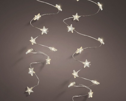Micro LED stringlights BO indo 495cm 100L silver/warm white