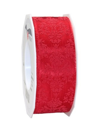 Band BRIXEN mit Draht 20mx40mm Fb.609 rot