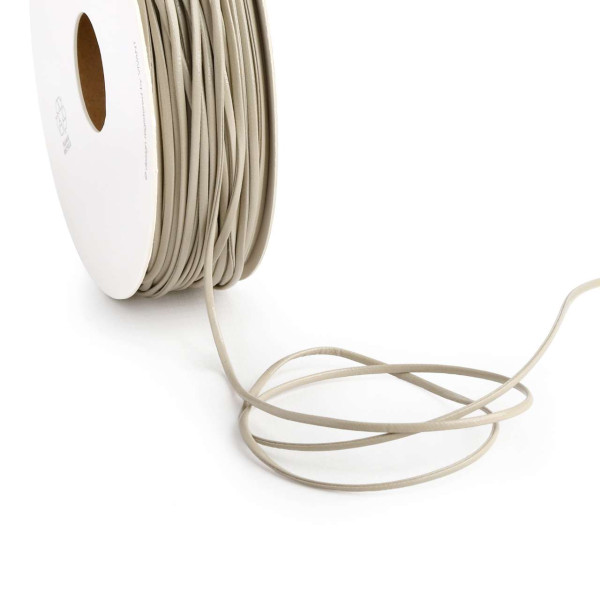 Kordel SHINY LEATHER 2mmx25m taupe