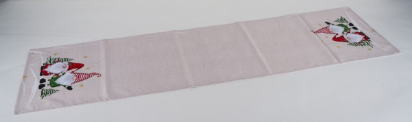 Tischläufer Wichtel beige 150x40cm