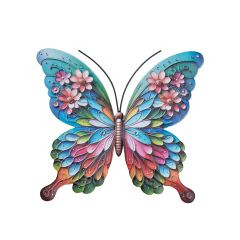 Wanddeko Schmetterling Metall 46x50cm