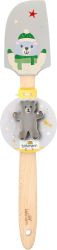 Teigschaber mit Ausstecher Teddy mit Holzgriff