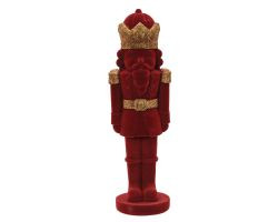 Nussknacker rot Polyresin 12,4x10,8x39,2cm