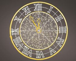 LED Uhr Outdoor 150cm
