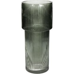 Vase Stripe Glas grau 10,5x105x24,5cm