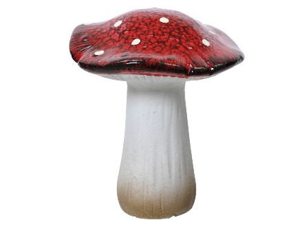 Pilz Terrakotta rot 10.4x10.7x12.3cm