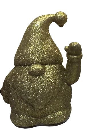 Nikolaus gold metallic 12x10,5x17cm