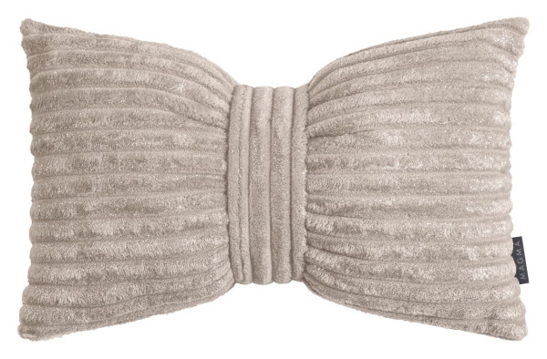 Schleifenkissen Silencio 45x30cm taupe