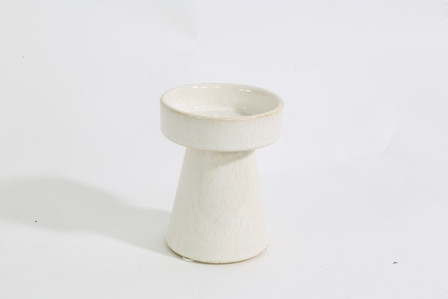 Kerzenständer Keramik vanilla-creme 9,5x12cm