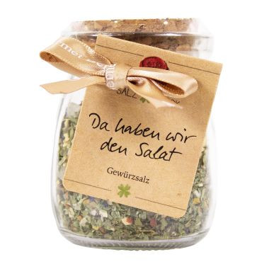 Salzglück Da haben wir den Salat "Gute Laune Salz" 49g Glas