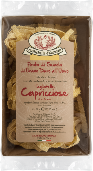 Ital. Pasta Tagliatelle Capricciose Eierbandnudel m.gezacktem Rand 250g