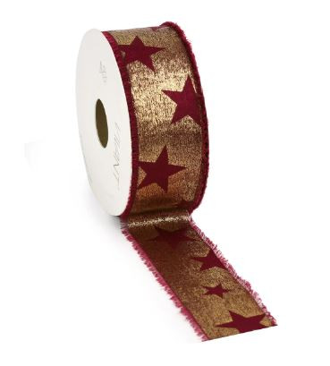 Band GLAM STAR 40mmx10m bordeaux