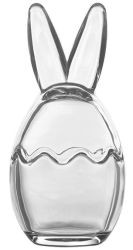 Dose Glas mit Hasenohren 21cm