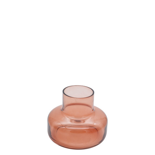 * Vase Glas amber 12x15cm