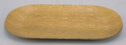 Platte Kunststoff geriffelt gold 34,5x20x2cm