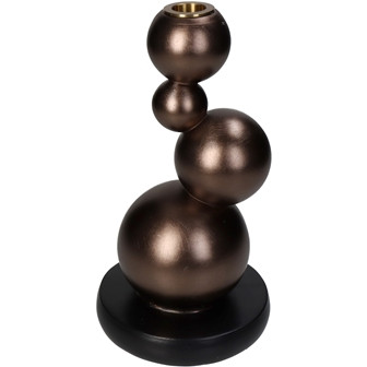* Kerzenhalter 13,2x13,2x23,5cm bronze